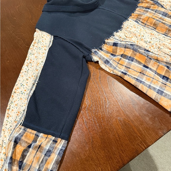 POL - Women's Navy and Yellow Plaid Jacket Size M - Picture 13 of 15